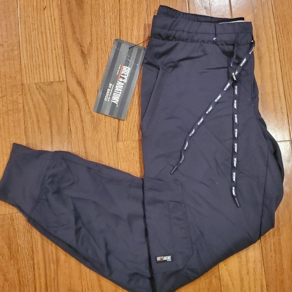 Greys Anatomy Charcoal Grey Scrub Pants Jogger XST • NWOT - Picture 1 of 4